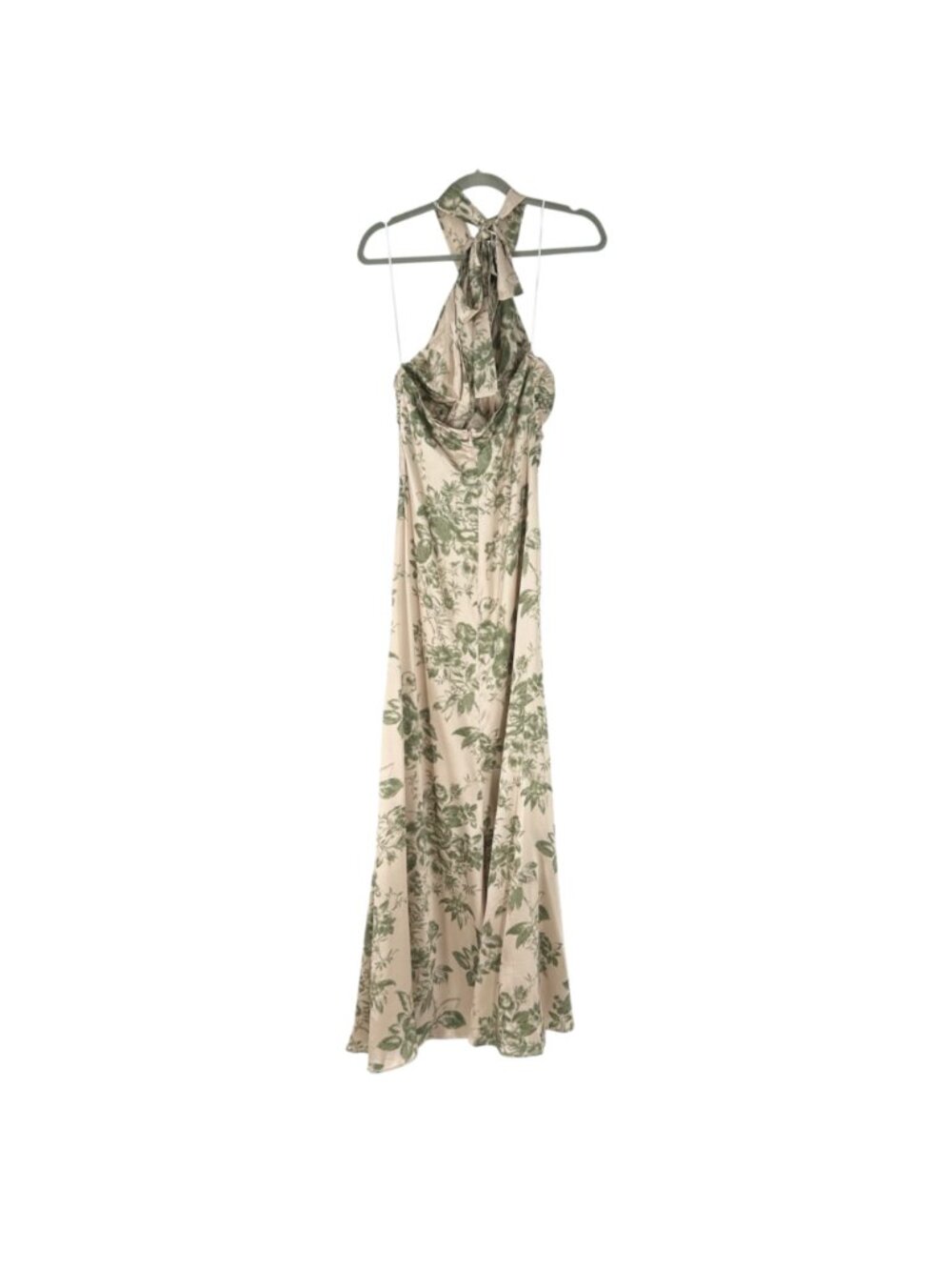 NWT Reformation Veria Silk Halter Maxi Dress in Symphonic - Picture 4 of 12